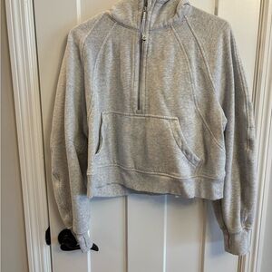 Gray Women's Half-Zip Hoodie